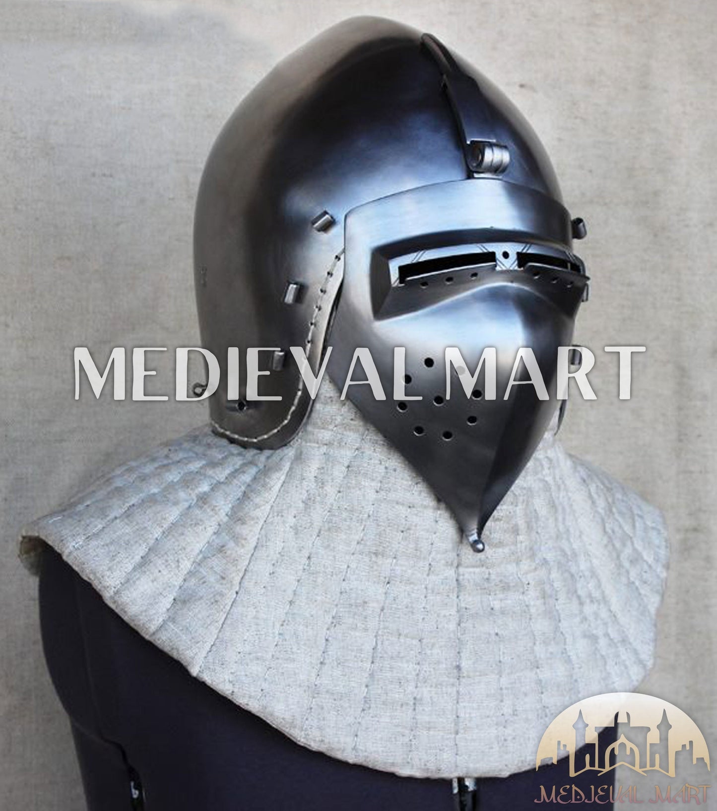 MEDIEVALMART FR Ensemble Exclusif De Gantelets Noirs Inspirés De Sauron Witcher LOTR Avec Décor Doré