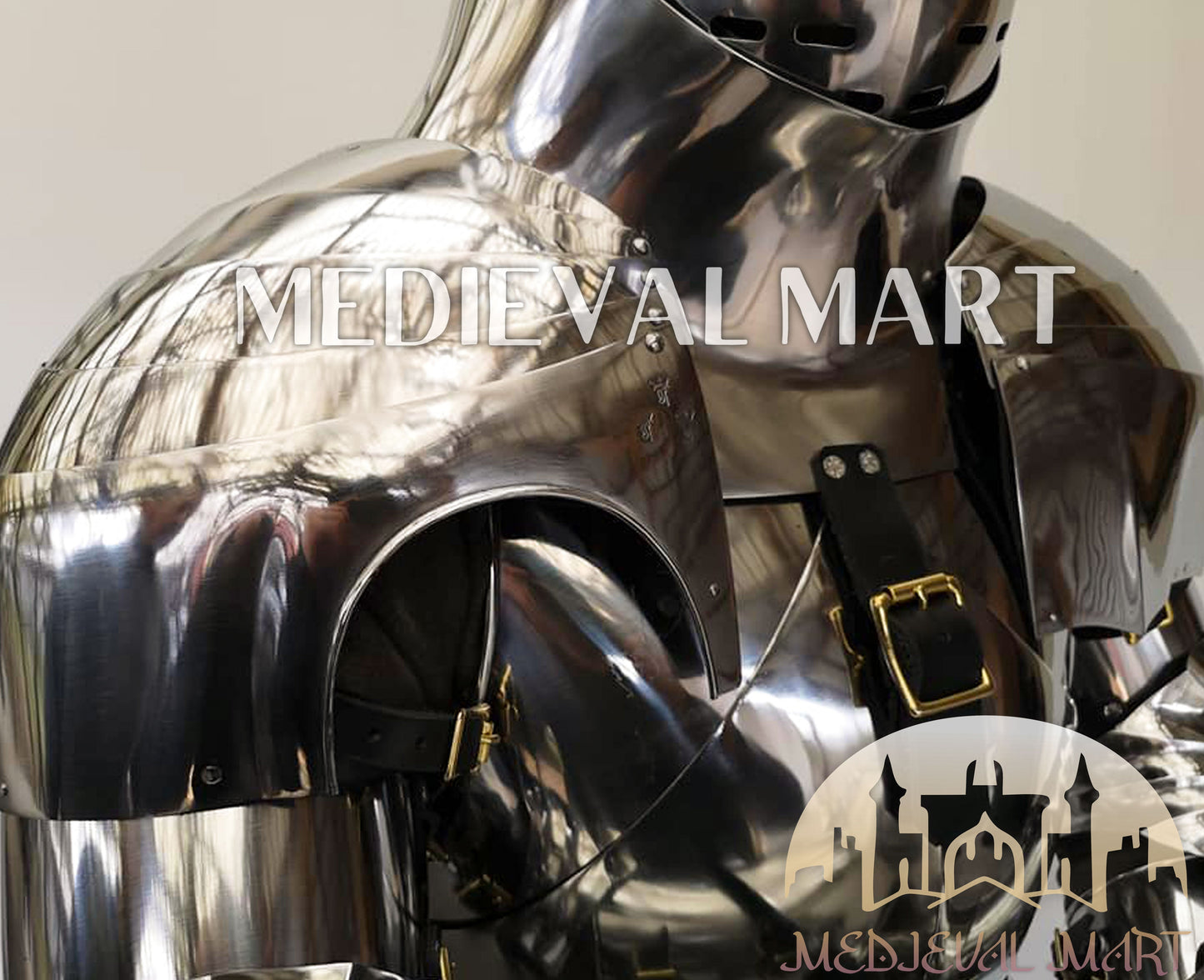MEDIEVALMART FR Armure Médiévale de l’Empire Romain Kastenbrust – Armure Complète en Plaques avec Épée Alexander (ROA 1332)