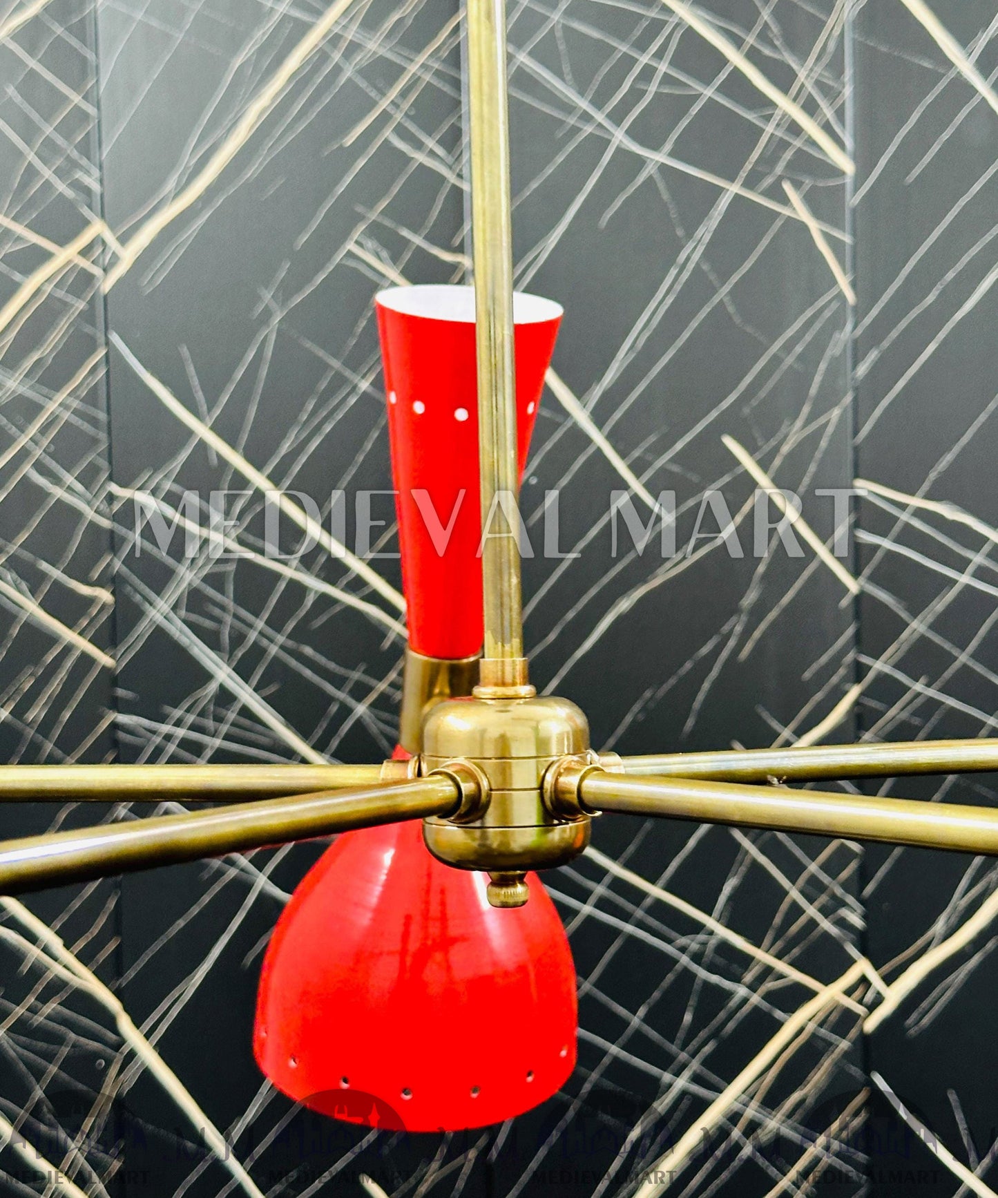 MEDIEVALMART FR Ensemble De Gantelets Dorés Inspirés De Sauron Witcher LOTR Avec Étoile Bleue – Gants D’Armure Cosplay