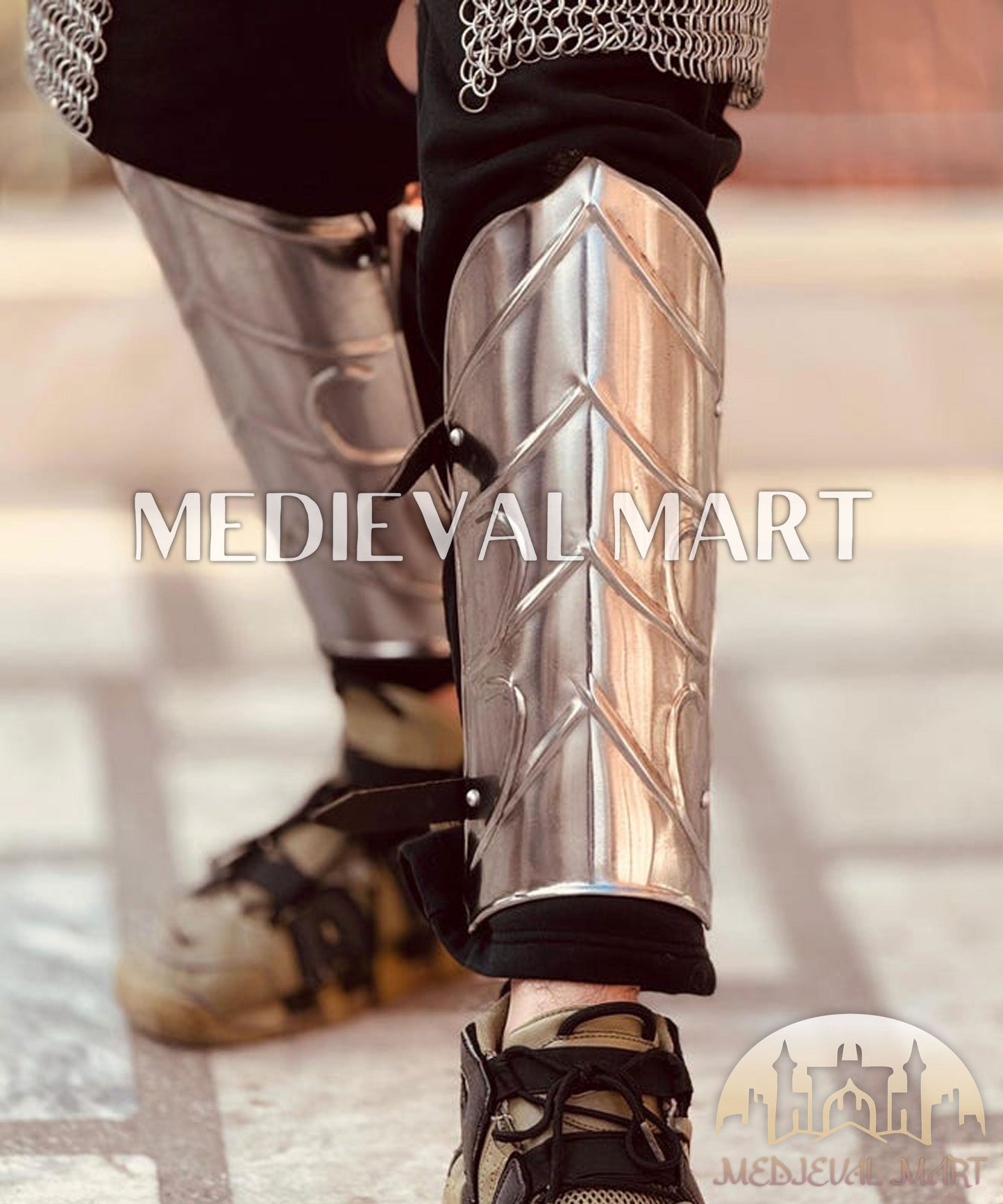 MEDIEVALMART FR Armure Médiévale de l’Empire Romain Kastenbrust – Armure Complète en Plaques avec Épée Alexander (ROA 1332)