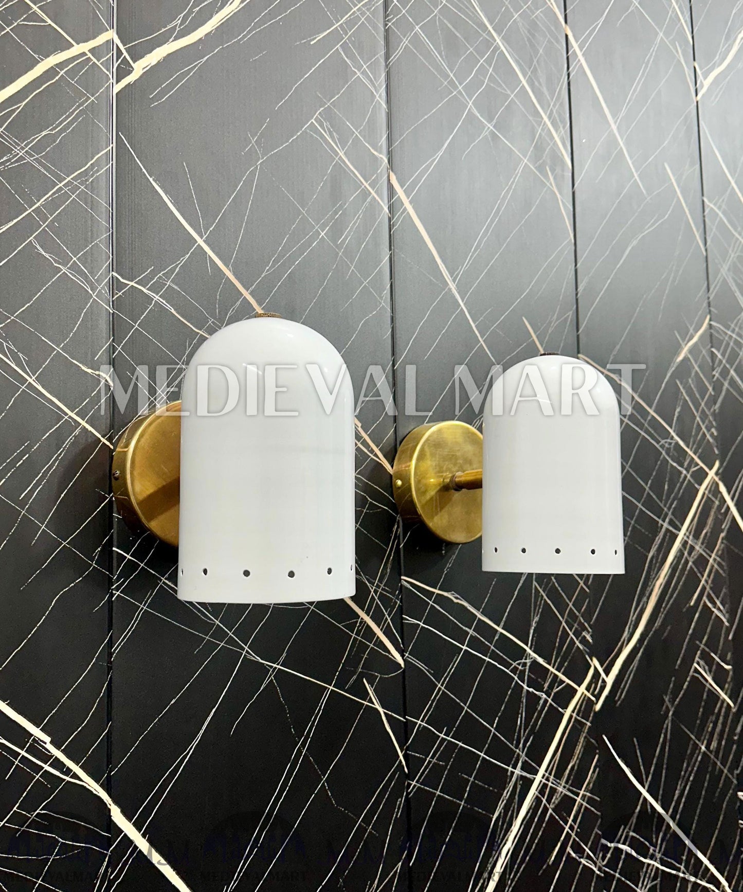 MEDIEVALMART FR Applique Murale en Laiton Fabriquée à la Main : Luminaire