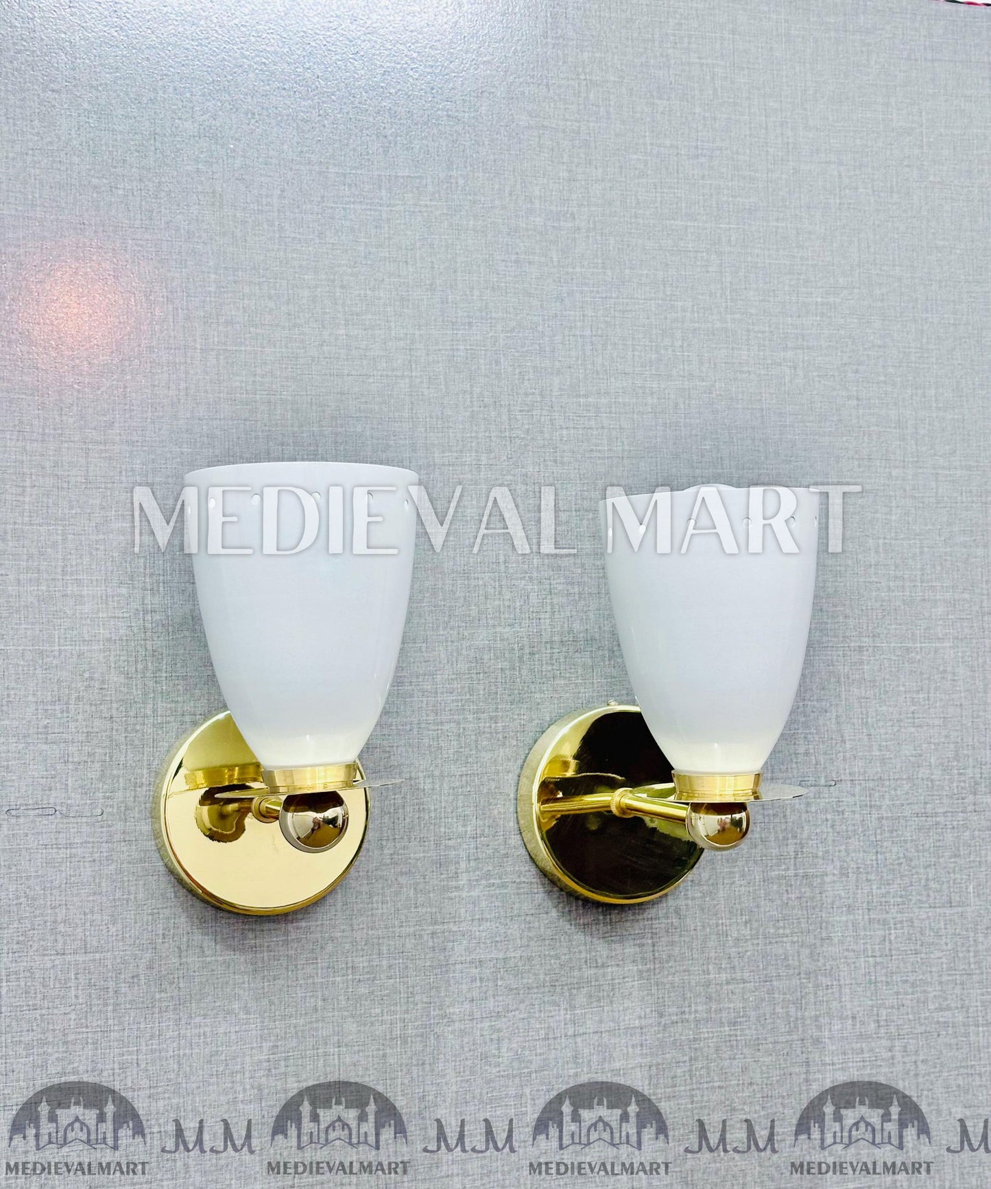 MEDIEVALMART FR Applique Murale en Laiton Fabriquée à la Main : Luminaire