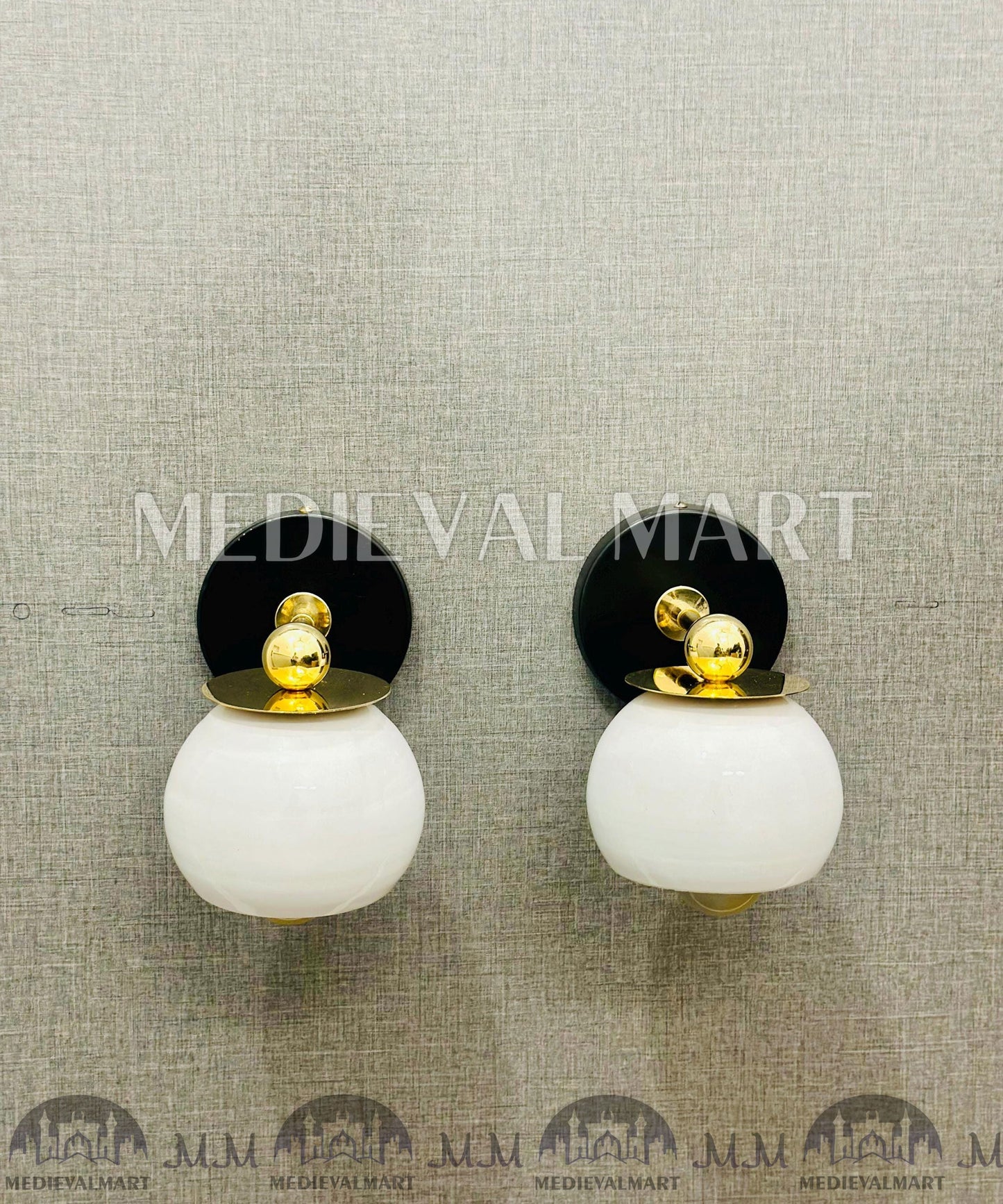 MEDIEVALMART FR Applique Murale Scarabée Vintage en Laiton : Luminaire Mural Mid-Century Modern