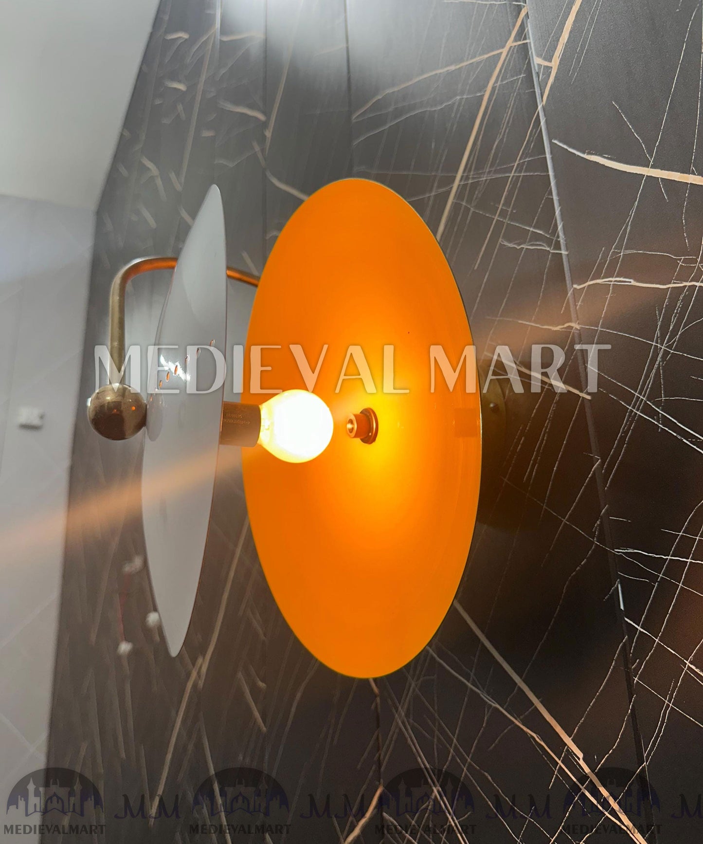 MEDIEVALMART FR Applique Murale en Laiton Fabriquée à la Main : Luminaire