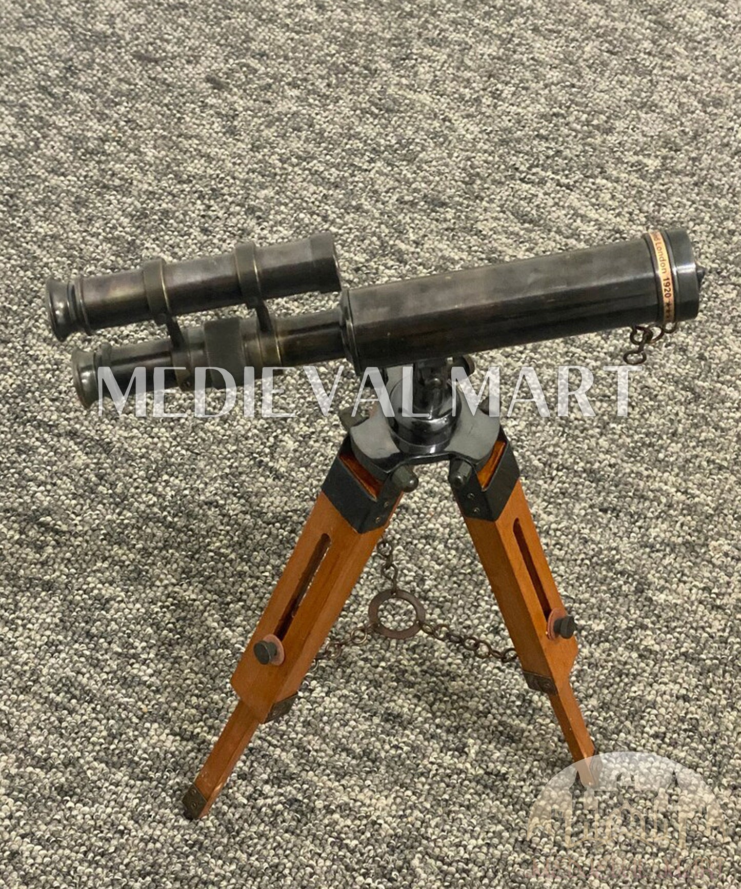 MEDIEVALMART FR Bouclier Médiéval Templier Inspiré de la Croix Zelda & Diable en Bois – Finition Bleue & Or | Cadeau pour Noël