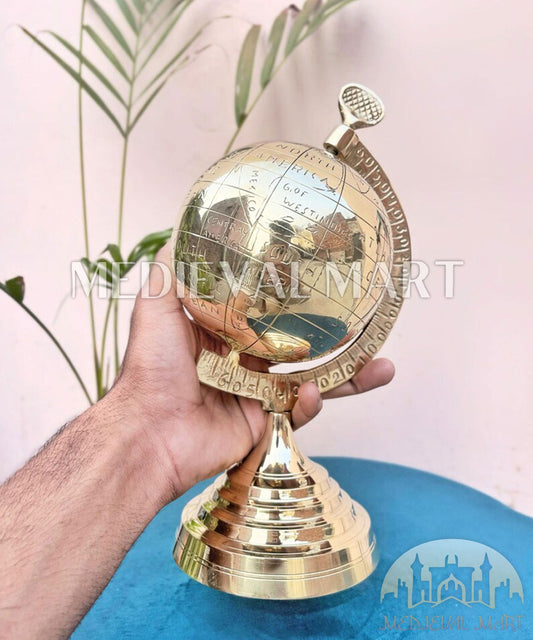 MEDIEVALMART FR Longue-Vue Nautique Antique 50X en Laiton – Télescope Portable de 18" pour Décoration Nautique