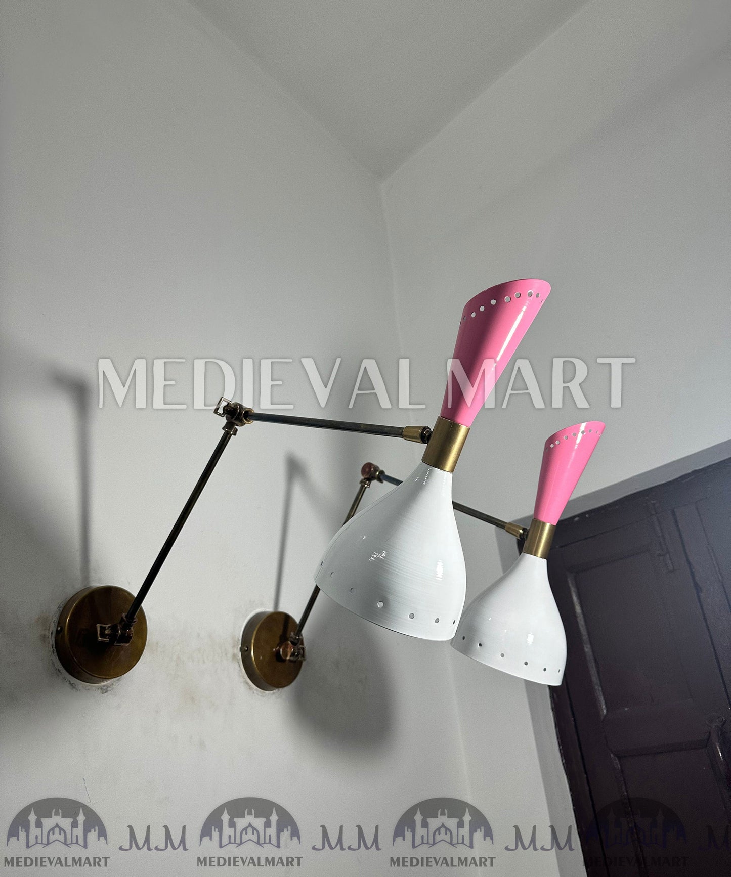 MEDIEVALMART FR Applique Murale en Laiton Fabriquée à la Main : Luminaire