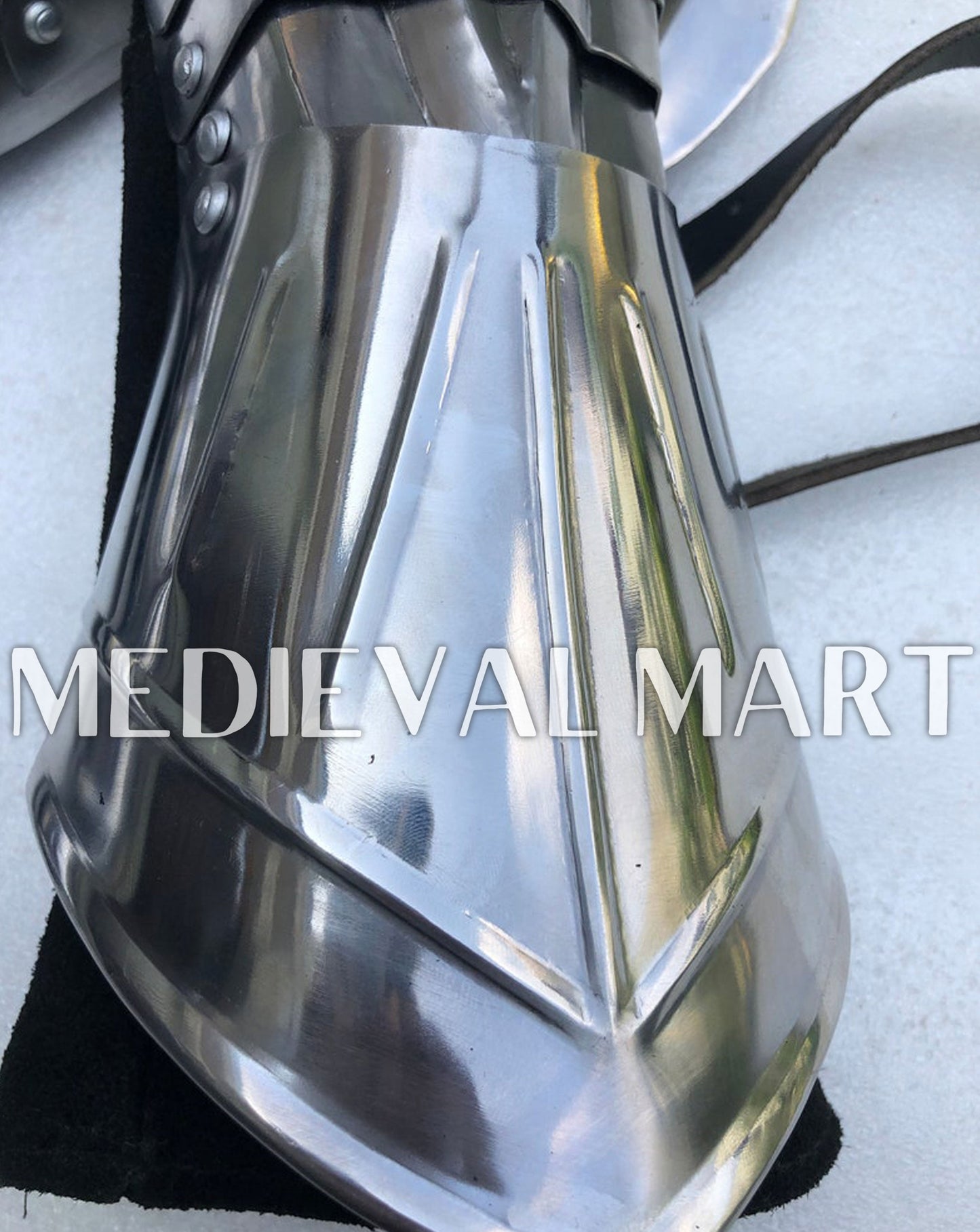 MEDIEVALMART FR Ensemble De Gantelets Dorés Inspirés De Sauron Witcher LOTR Avec Étoile Bleue – Gants D’Armure Cosplay