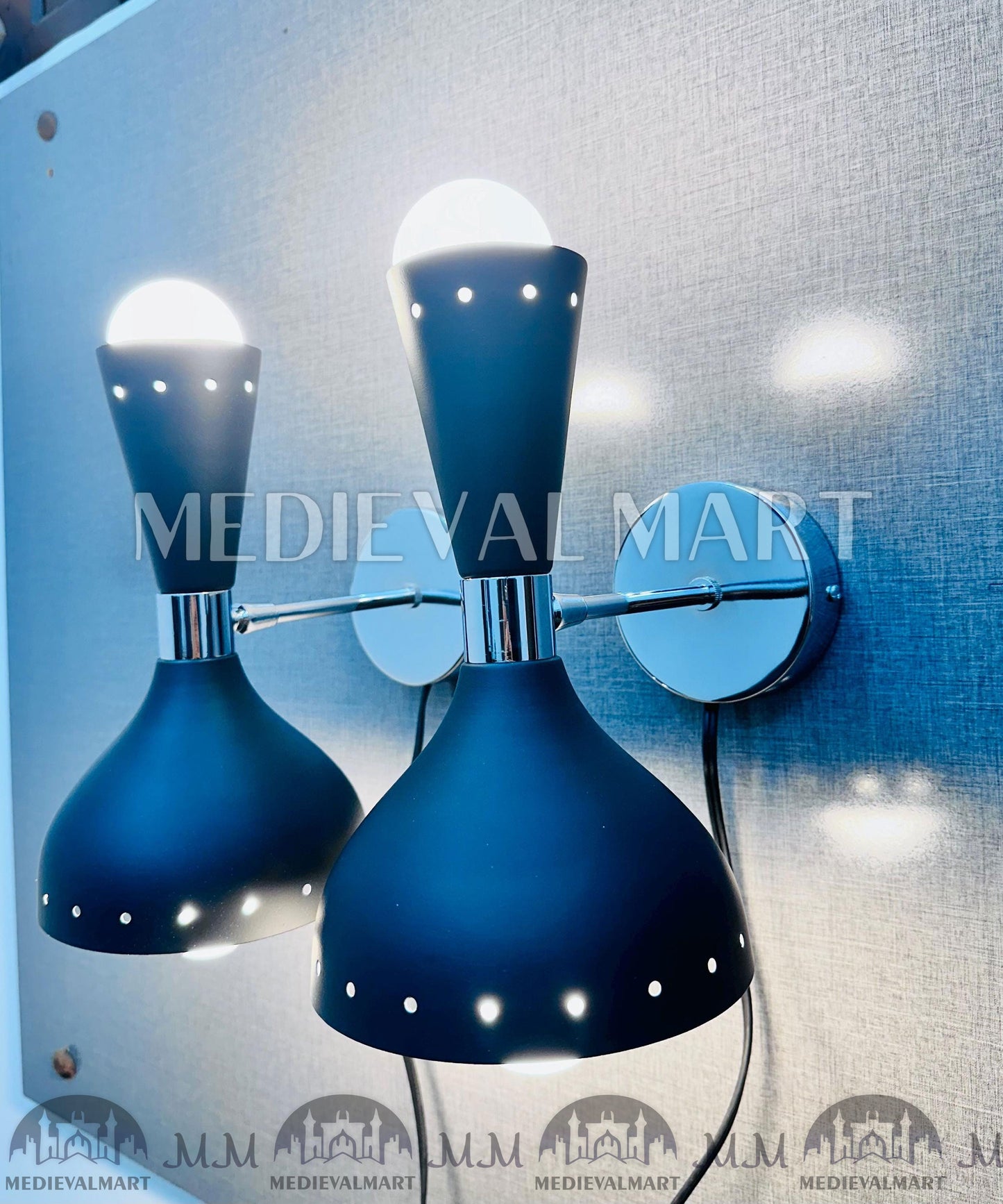 MEDIEVALMART FR Applique Murale Scarabée Vintage en Laiton : Luminaire Mural Mid-Century Modern