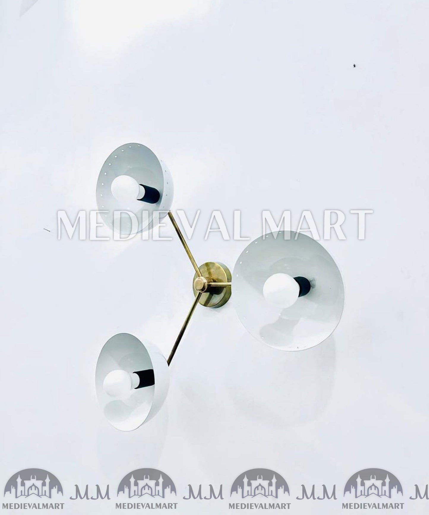 MEDIEVALMART FR Ensemble De Gantelets Dorés Inspirés De Sauron Witcher LOTR Avec Étoile Bleue – Gants D’Armure Cosplay