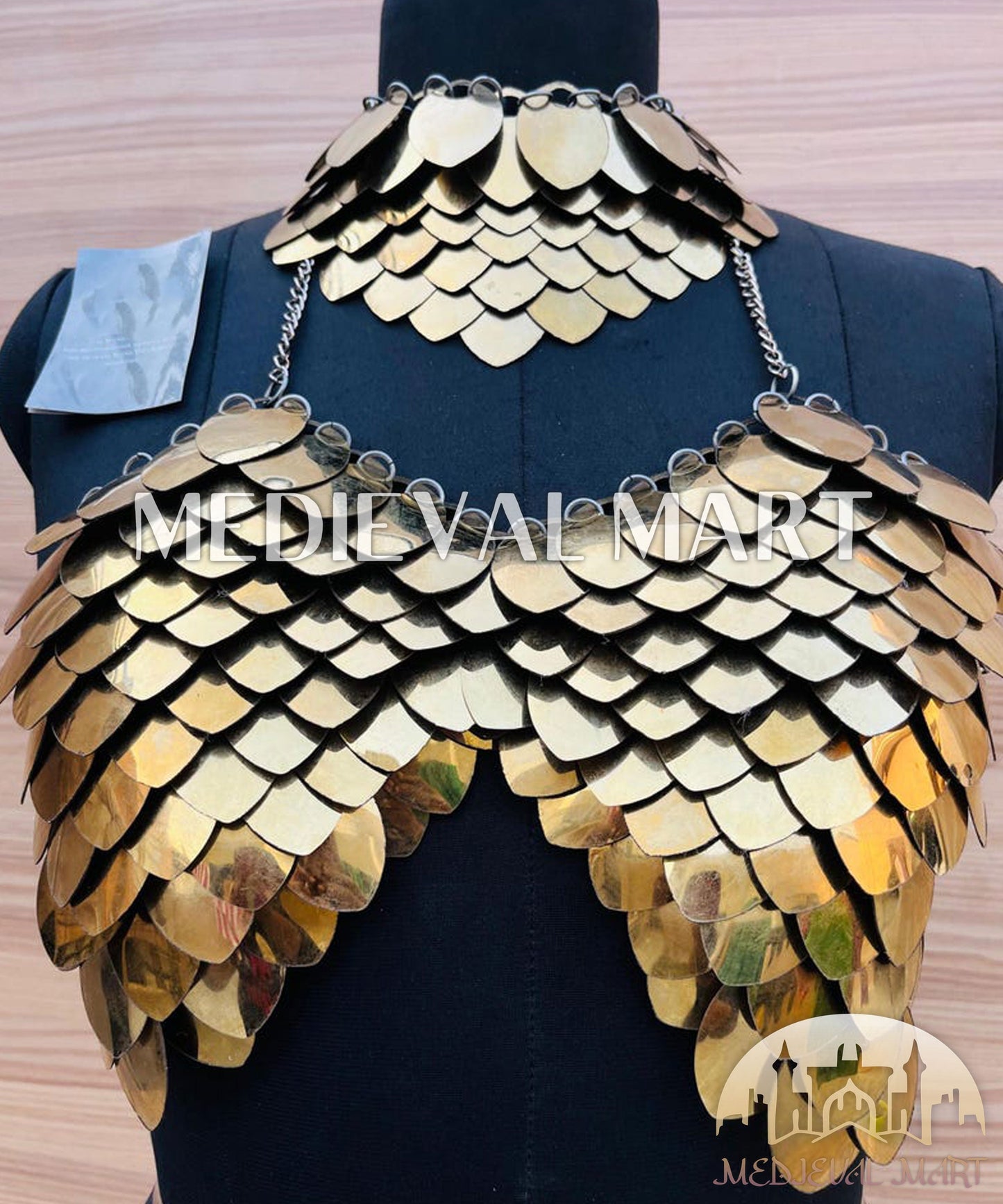 MEDIEVALMART FR Bouclier Viking Iconique Valhalla Noir/Gris – Ivar le Désossé avec Pointes en Fer | Cadeau pour Papa