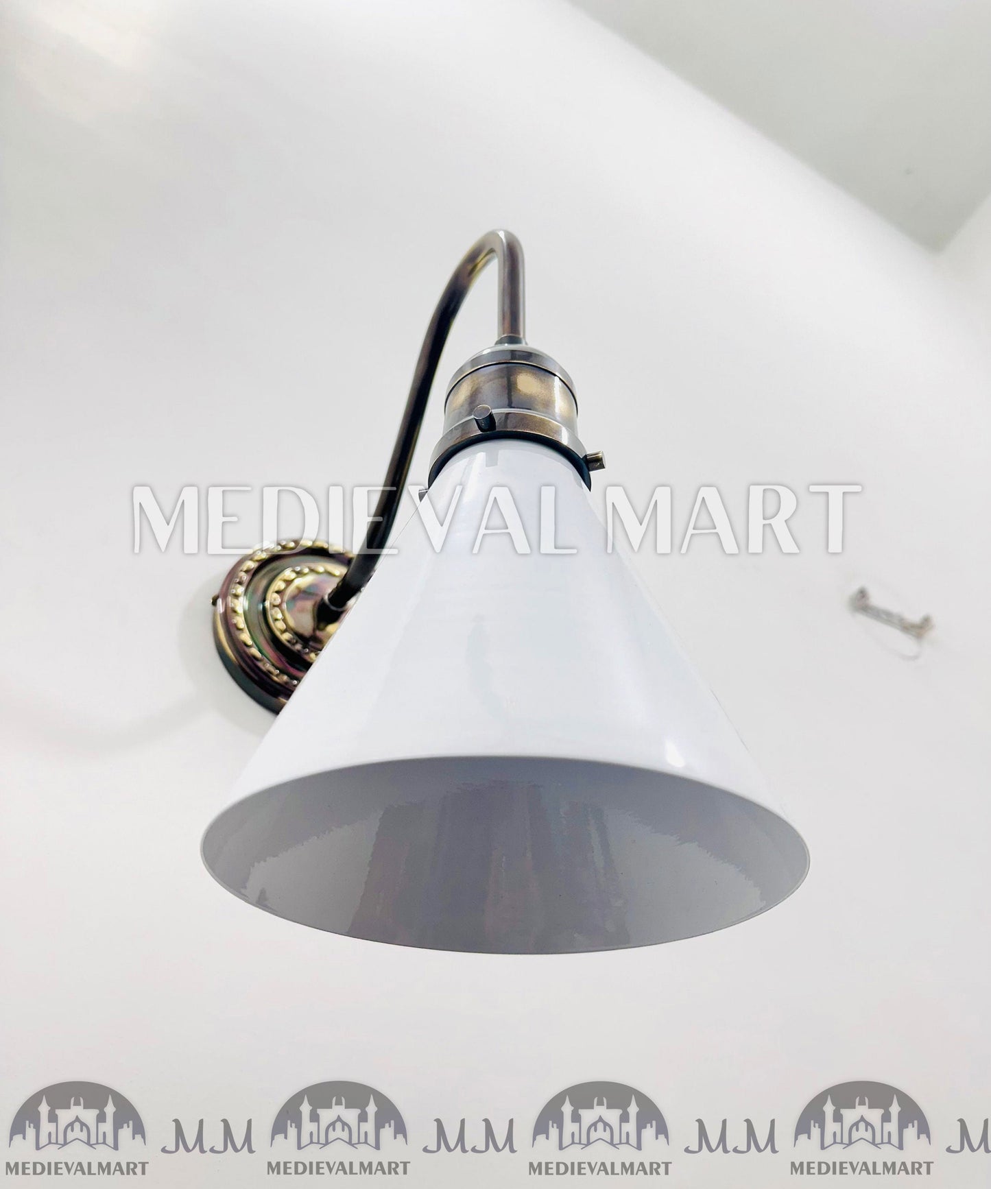 MEDIEVALMART FR Applique Murale en Laiton Fabriquée à la Main : Luminaire