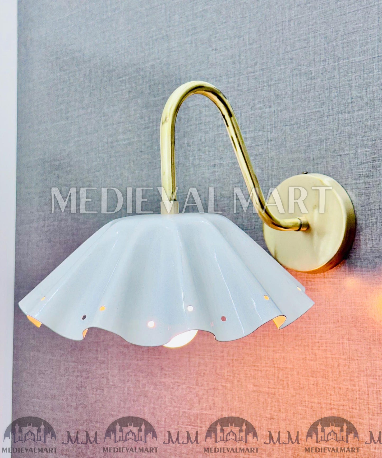 MEDIEVALMART FR Applique Murale en Laiton Fabriquée à la Main : Luminaire