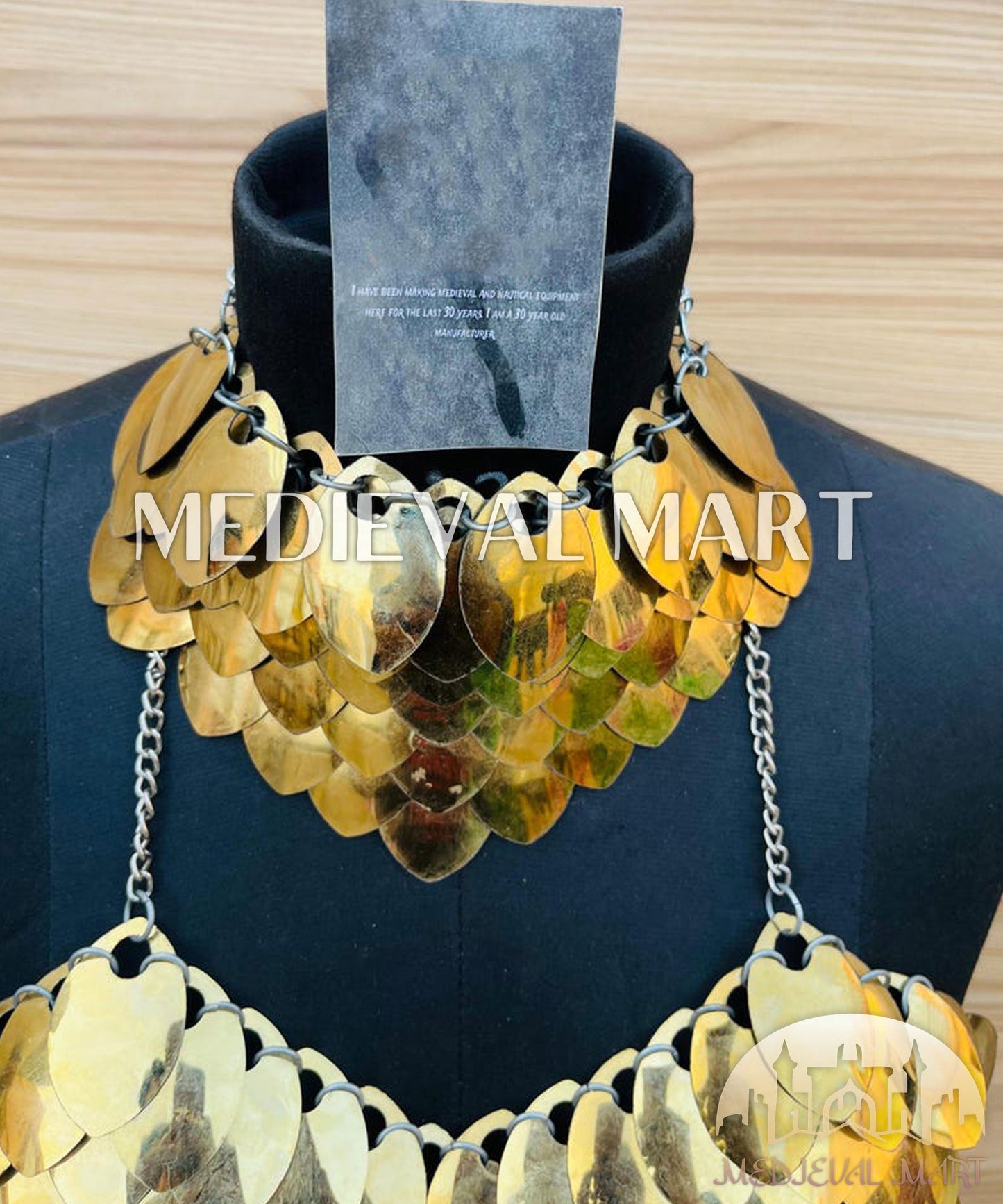 MEDIEVALMART FR Bouclier Viking Iconique Valhalla Noir/Gris – Ivar le Désossé avec Pointes en Fer | Cadeau pour Papa