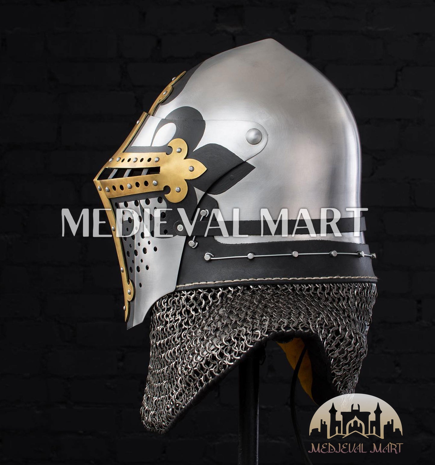 MEDIEVALMART FR Ensemble Exclusif De Gantelets Noirs Inspirés De Sauron Witcher LOTR Avec Décor Doré
