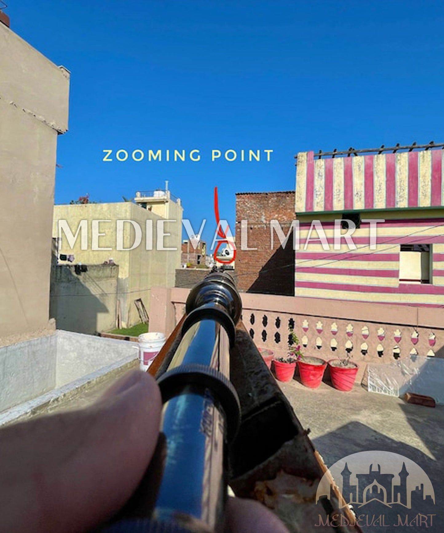 MEDIEVALMART FR Bouclier Médiéval Templier Inspiré de la Croix Zelda & Diable en Bois – Finition Bleue & Or | Cadeau pour Noël