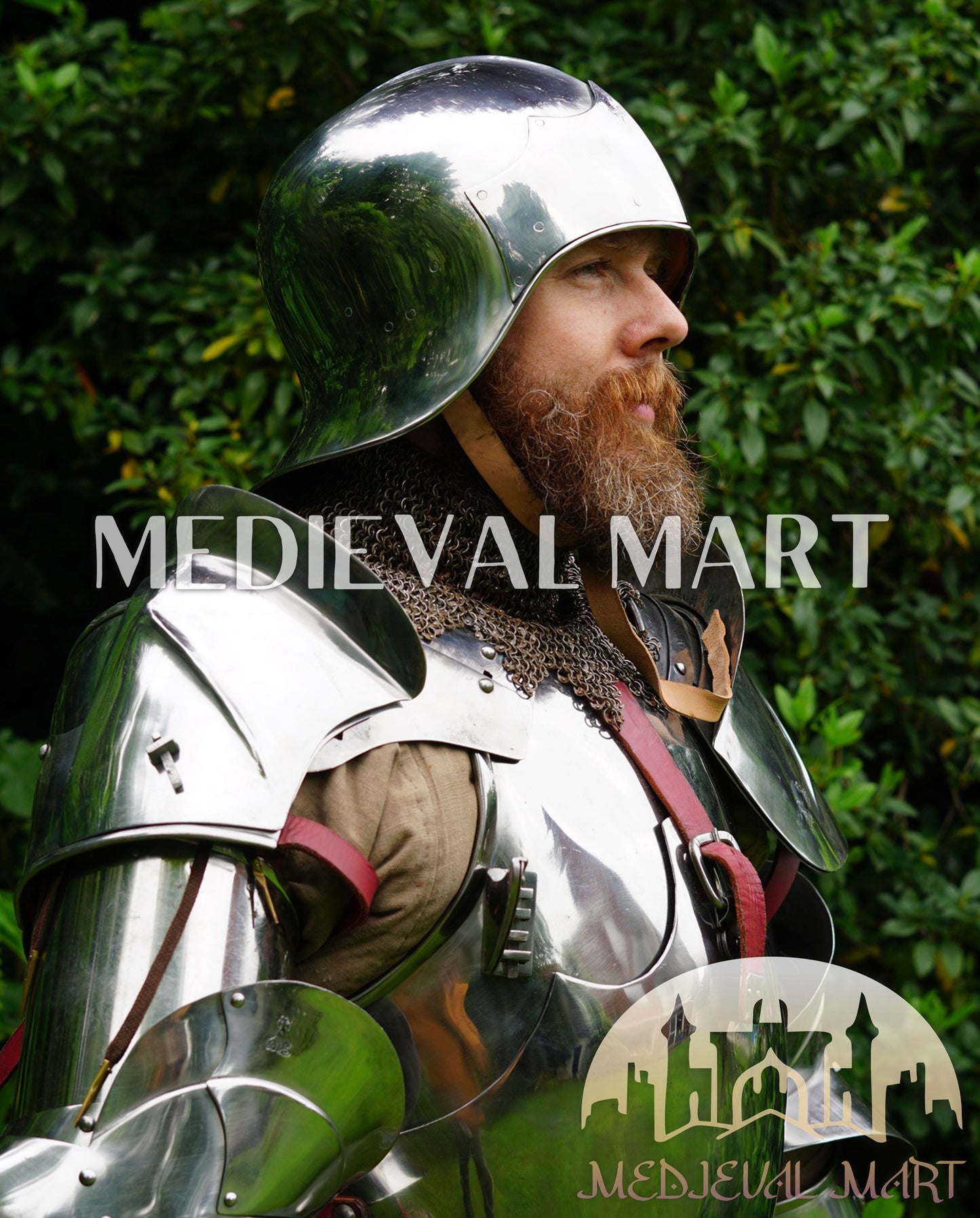 MEDIEVALMART FR Armure Médiévale de l’Empire Romain Kastenbrust – Armure Complète en Plaques avec Épée Alexander (ROA 1332)