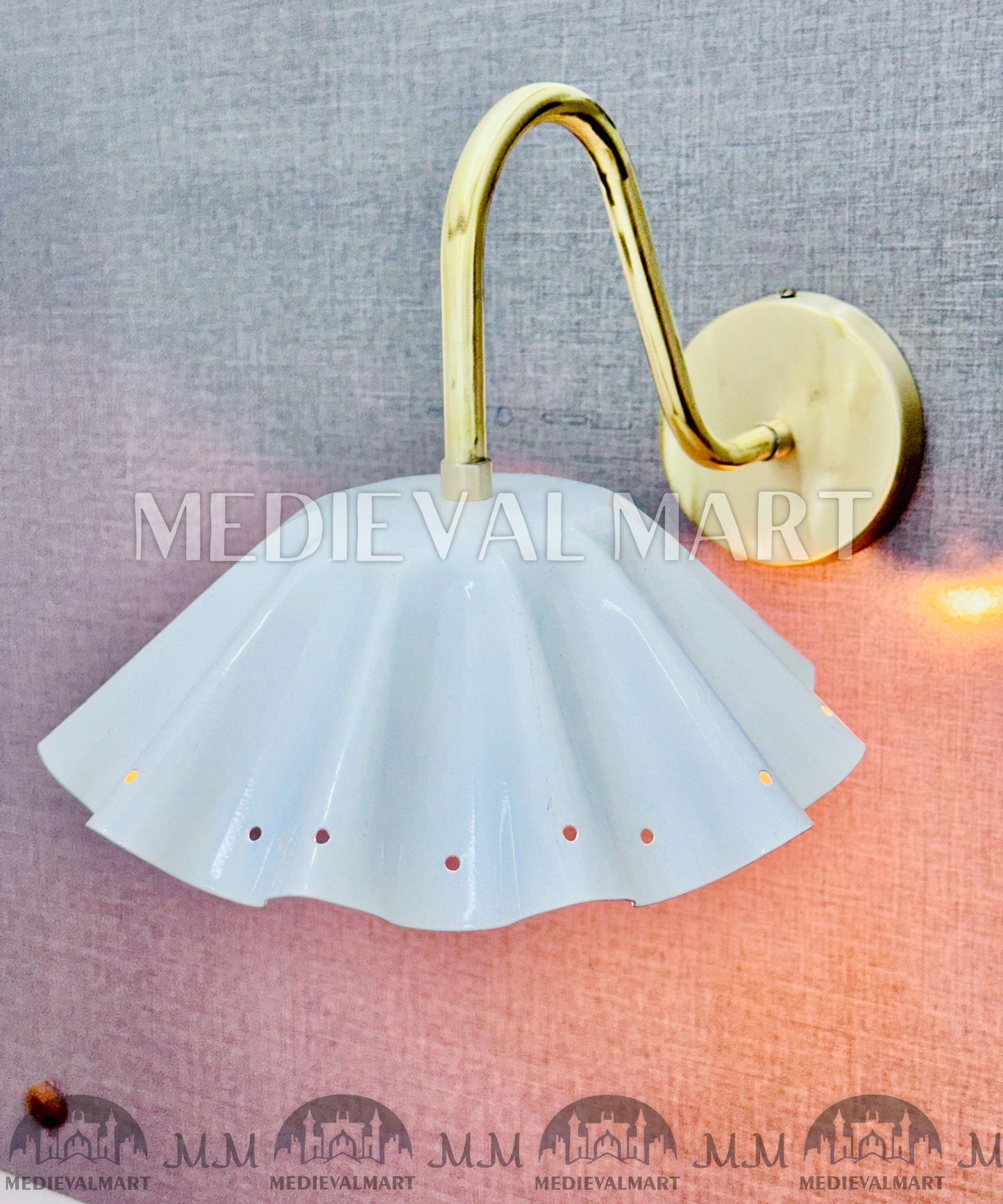 MEDIEVALMART FR Applique Murale en Laiton Fabriquée à la Main : Luminaire