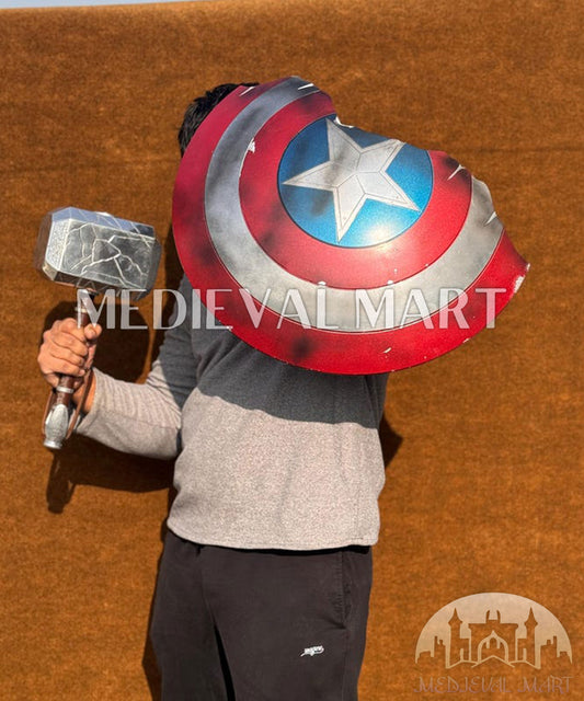 MEDIEVALMART FR Bouclier Endommagé de Steve Rogers – First Avengers | Cadeau pour Cosplay
