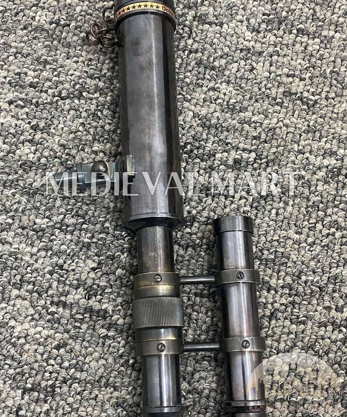 MEDIEVALMART FR Bouclier Médiéval Templier Inspiré de la Croix Zelda & Diable en Bois – Finition Bleue & Or | Cadeau pour Noël