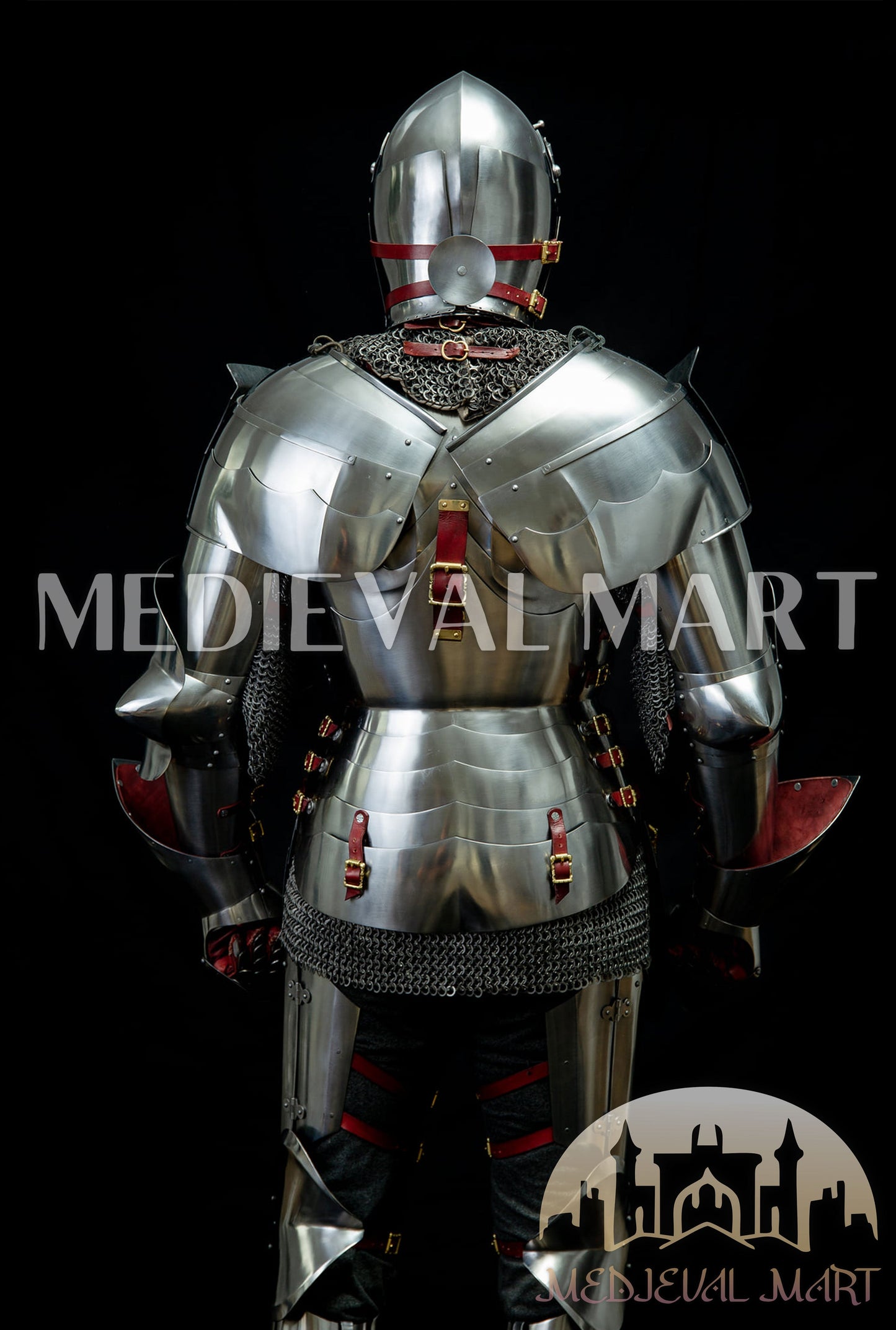 MEDIEVALMART FR Armure Médiévale de l’Empire Romain Kastenbrust – Armure Complète en Plaques avec Épée Alexander (ROA 1332)